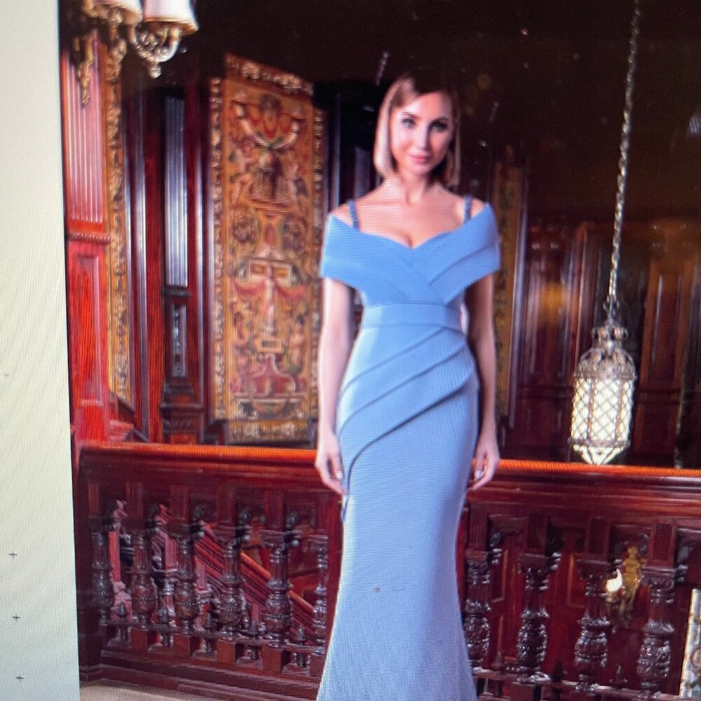 Buy before the WEDDING.  Beautiful evening gown size 6. NWT Alexander by Daymor.